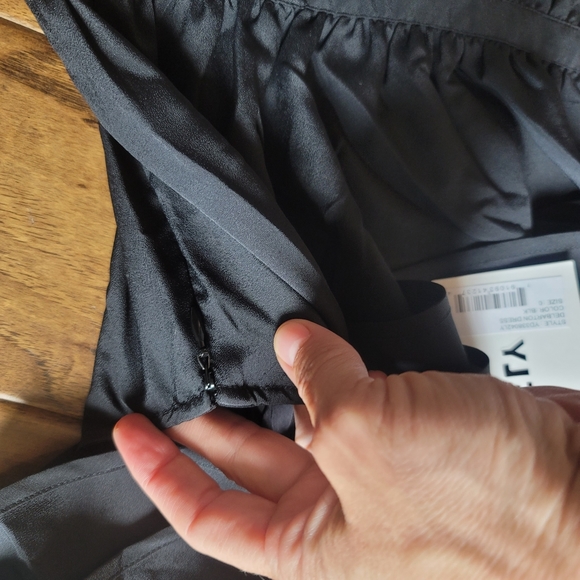 Likely Delbarton Asymmetrical Ruffle Dress Black 0 - Picture 5 of 7